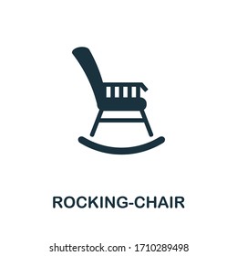 Rocking-Chair icon. Simple illustration from furniture collection. Creative Rocking-Chair icon for web design, templates, infographics