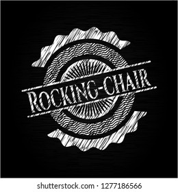 Rocking-chair on chalkboard