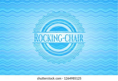 Rocking-chair water badge background.