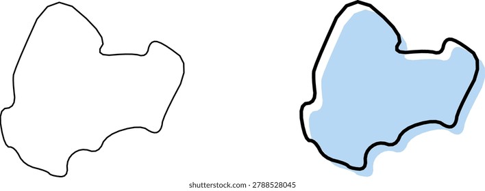 Rockingham County New Hampshire map outline silhouette graphic illustration vector design with Derry county seat.