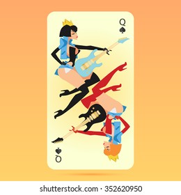 Rock'n roll queen of spades.