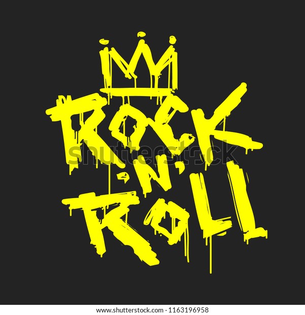 rocknroll crown yellow graffiti spray paint stock image cool spray paint designs