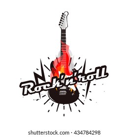Rock'n'roll logotype concept  vector