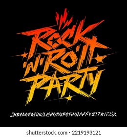 Rock'n'roll Party print design