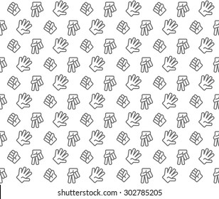 Rock  paper  scissors pattern white background