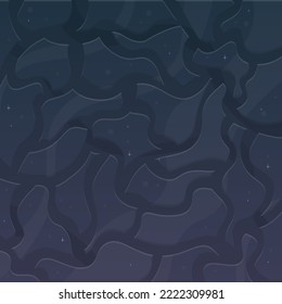 Rocks Bricks Fantasy Abstrakter Hintergrund Muster Royal Blue Natural Bokeh Dots Cute farbenprächtiges Cartoon Vectordesign