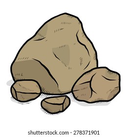 rock cartoon images stock photos vectors shutterstock https www shutterstock com image vector rocks cartoon vector illustration hand drawn 278371901