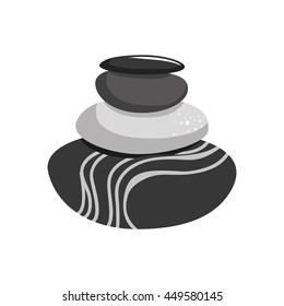 Rocks concept represented by stones icon. Isolated and flat illustration 