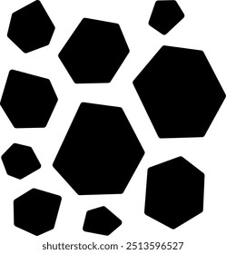 Rocks Glyph Vector Icon Design
