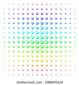 Rocks Mining icon spectrum halftone pattern. Vector rocks mining objects arranged into halftone grid with vertical spectral gradient. Designed for backgrounds, covers and abstract concepts.