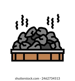 rocks sauna color icon vector. rocks sauna sign. isolated symbol illustration