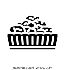 rocks sauna glyph icon vector. rocks sauna sign. isolated symbol illustration