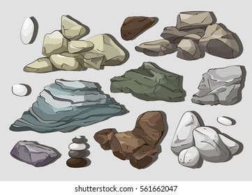 Rocks and stones elements