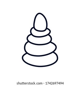 rocks stones spa isolated icon vector illustration design