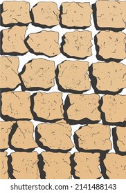 A lot of rocks vector background