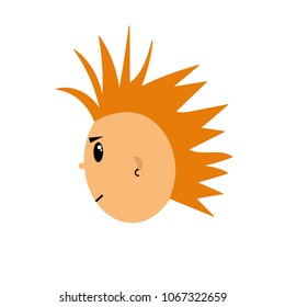 Rockstar boy with mohawk