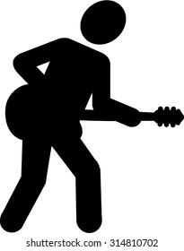 Rockstar guitar pictogram