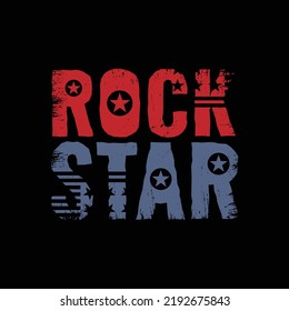 Rockstar illustration typography. perfect for t shirt design