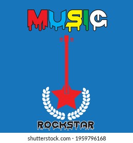 Rockstar music poster created by Libra design labs on 21st of April 2021