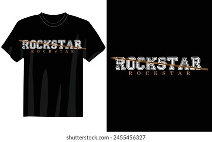 Rockstar t shirt unique design and vector