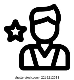 rockstar vector icon illustration asset