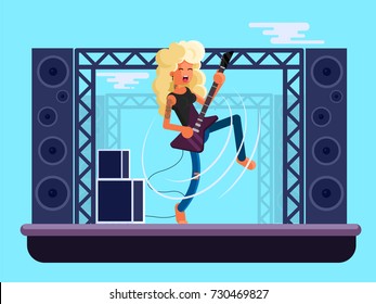 The Rockstar vector illustration 