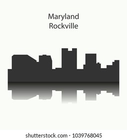 Rockville, Maryland ( city silhouette )