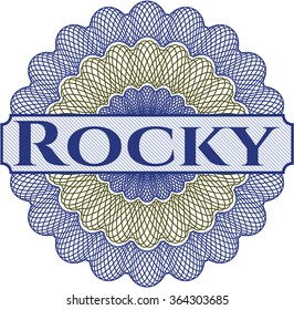 Rocky abstract rosette