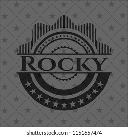 Rocky dark badge