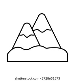 Icono de Vector de Rocky Hills que puede modificarse o editarse fácilmente

