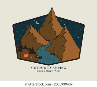 rocky mountain camping night outdoor colorado 