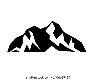 Rocky Mountain Icon Vector Illustration Iceberg Stock Vector (royalty 