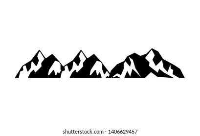 rocky mountain icon vector illustration. iceberg symbols on white background