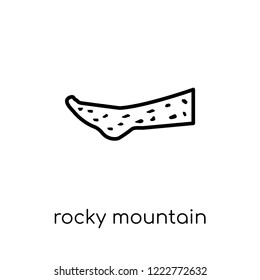 Rocky Mountain Spotted Fever Icon. Trendy Modern Flat Linear Vector Rocky Mountain Spotted Fever Icon On White Background From Thin Line Diseases Collection, Outline Vector Illustration