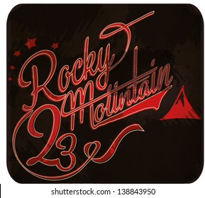 ROCKY MOUNTAIN-Vector Font