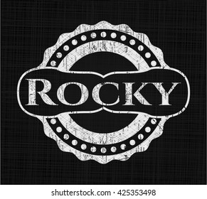 Rocky en la pizarra