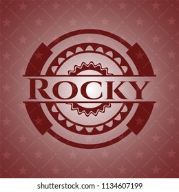 Rocky red emblem