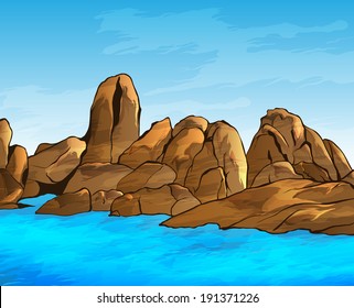 Rocky shore