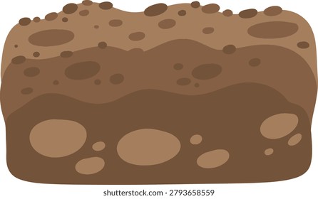 Rocky Soil Layer Ground Section