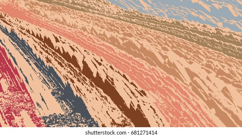 Rocky surface texture, derived from organic nature image in color