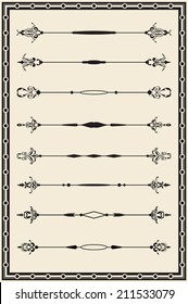 Rococo book lines is on beige
