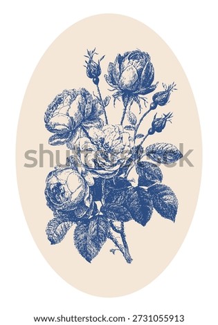 Rococo floral art poster, expressive flowers symbolizing emotion, roses and peonies