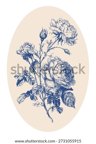 Rococo floral art poster, expressive flowers symbolizing emotion, roses and peonies
