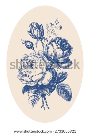 Rococo floral art poster, expressive flowers symbolizing emotion, roses and peonies