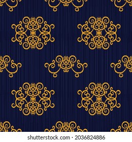 Rococo Indian  ethnic pattern. Aztec fabric carpet mandala ornament boho chevron textile decoration. Tribal turkey native oriental ikat traditional embroidery vector illustrations background 