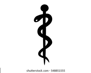 The Rod of Asclepius (Aesculapius) is an ancient Greek symbol associated with astrology and with healing the sick through medicine.