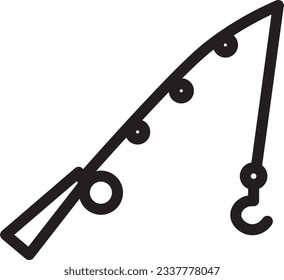 Rod Fish Pole Outline Icon