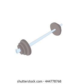 Rod icon in cartoon style isolated on white background. Sport symbol