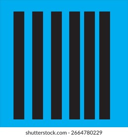 Varilla como diseño sobre fondo azul 