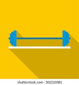 Rod on stand icon. Flat illustration of rod on stand vector icon for web